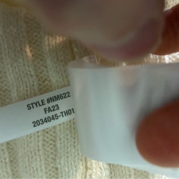 Maxwell Oversized Collar Cream Cardigan Wool Blend Cardigan- Sz M - Picture 9 of 16